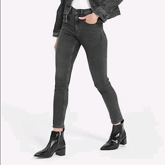 Everlane Denim - 🔥Everlane Ankle‎ Black Washed High Rise Skinny Jeans Women's Size 24